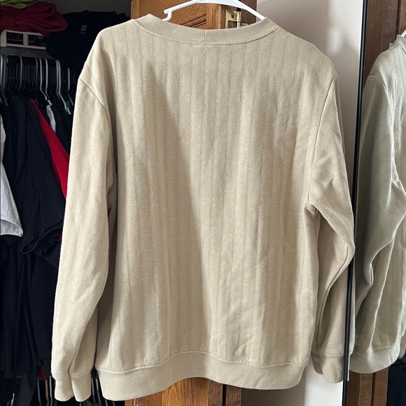 Beige Long Sleeve Sweater - Picture 2 of 4